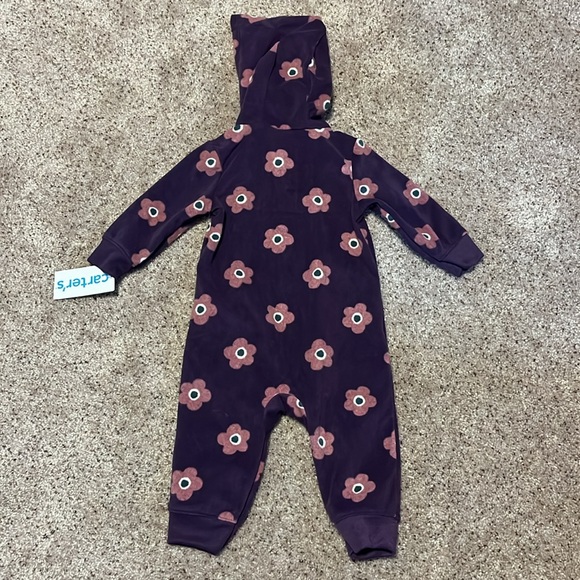 Carter’s Zip-Up Hooded Fleece Jumpsuit - Picture 2 of 5